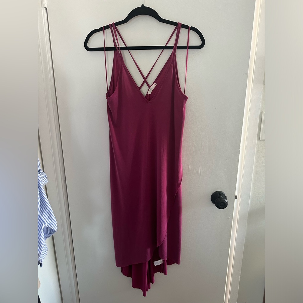 Pink midi dress